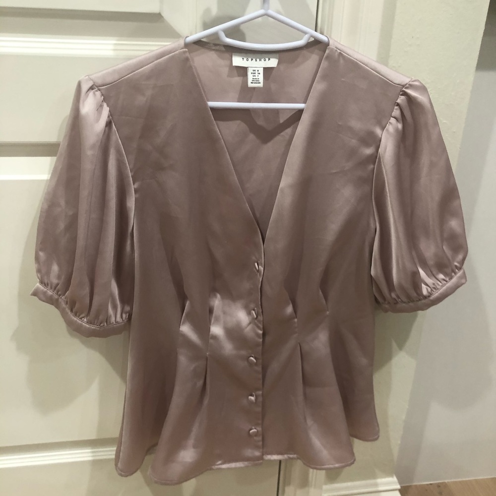 Topshop Satin Top